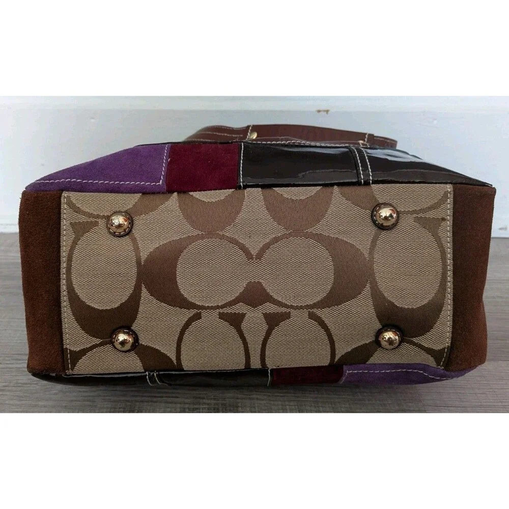 Y2K Coach Vintage Holiday Gallery Patchwork Shoulder Bag Tote